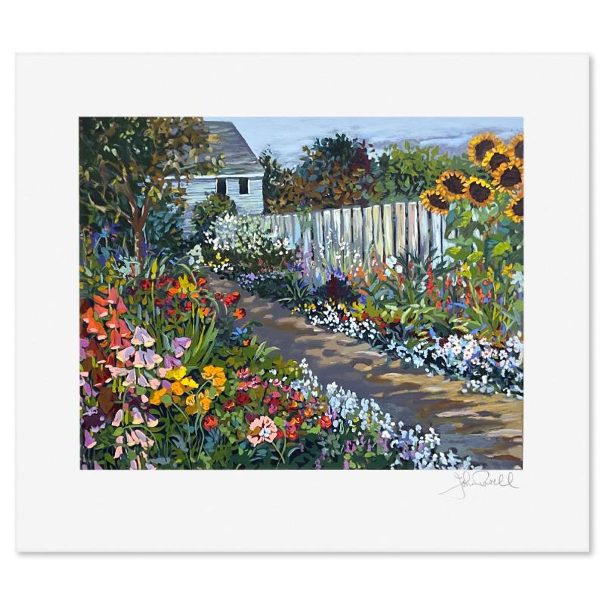 John Powell, "Country Path" Limited Edition Printer's Proof Serigraph, Numbered and Hand Signed with Letter of Authenticity.