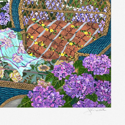 John Powell, "View of the Meadow" Limited Edition Printer's Proof Serigraph, Numbered and Hand Signed with Letter of Authenticity.