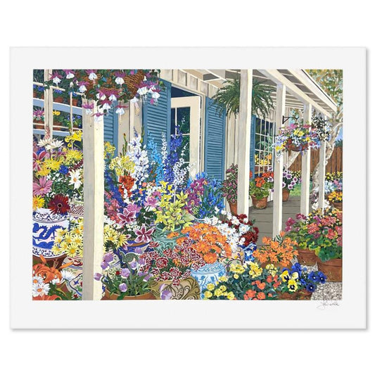 John Powell, "Jolain's Flowers" Limited Edition Printer's Proof Serigraph, Numbered and Hand Signed with Letter of Authenticity.