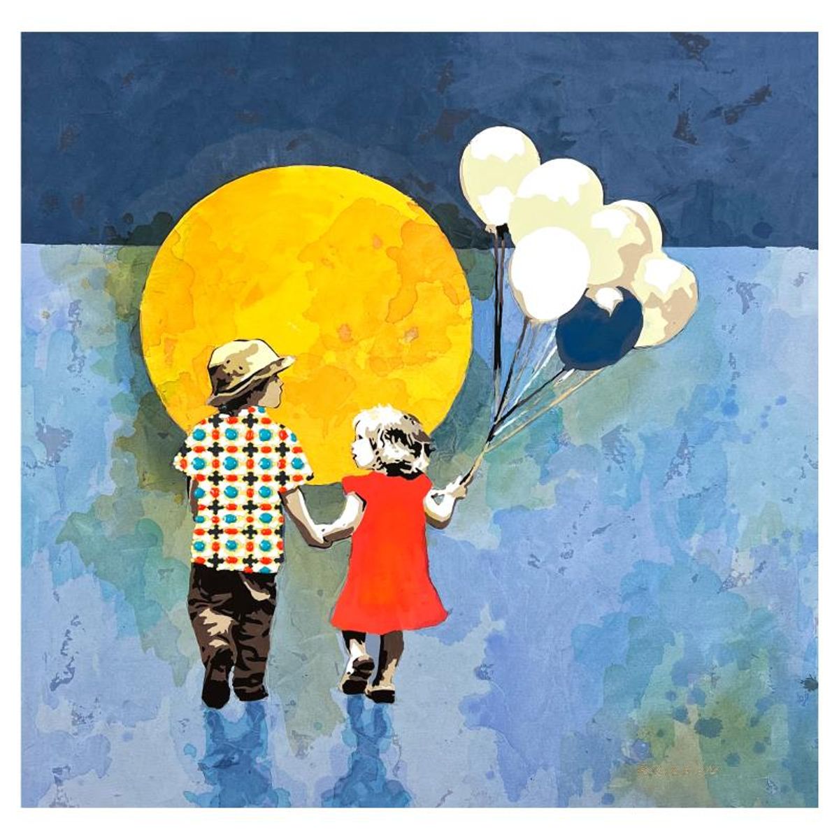 Marina Raiskin, Embellished Hand Signed Limited Edition Canvas with Letter of Authenticity.