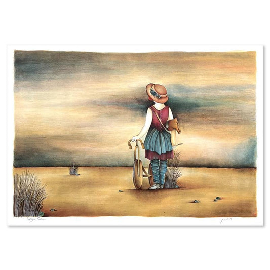 Haya Ran, "Our Lost Childhood Days" Hand Signed, Numbered Limited Edition with Letter of Authenticity.