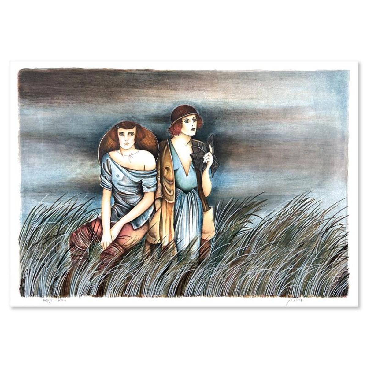 Haya Ran, "Expectation" Hand Signed, Numbered Limited Edition with Letter of Authenticity.