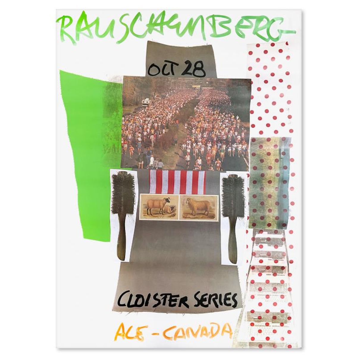 Robert Rauschenberg (1925-2008), "Cloister Series" Vintage Poster (36.5" x 49") from 1981 with Letter of Authenticity.