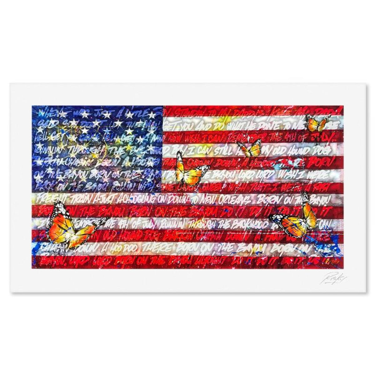 RISK, "Born on the 4th" Limited Edition, Numbered and Hand Signed with Letter Authenticity