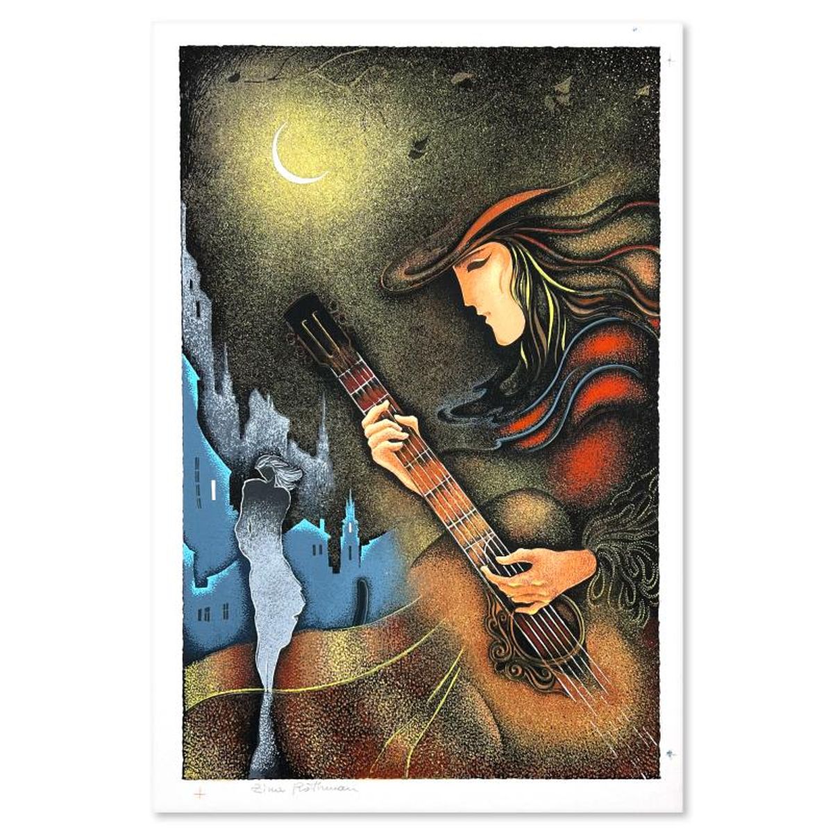 Zina Roitman, Limited Edition Serigraph, Hand Signed and Numbered, Letter of Authenticity.