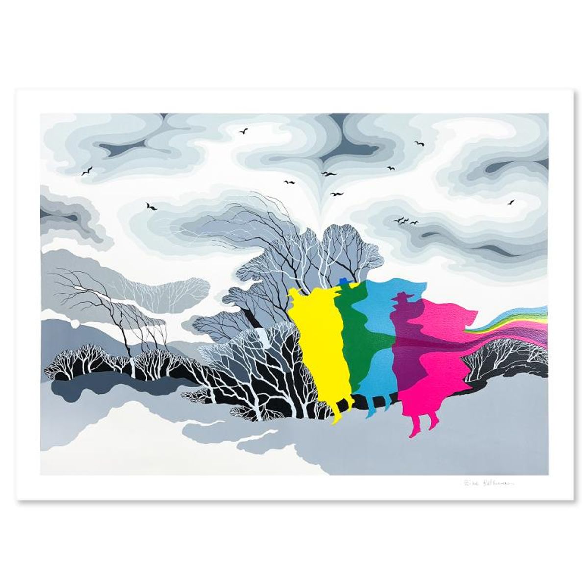 Zina Roitman, Limited Edition Serigraph, Hand Signed and Numbered, Letter of Authenticity.