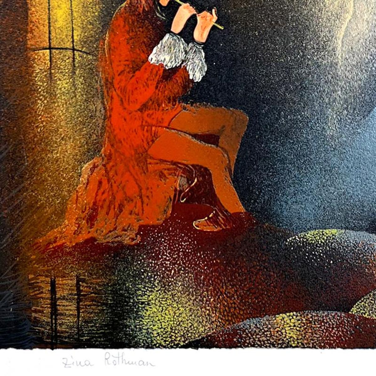 Zina Roitman, Limited Edition Serigraph, Hand Signed and Numbered, Letter of Authenticity.