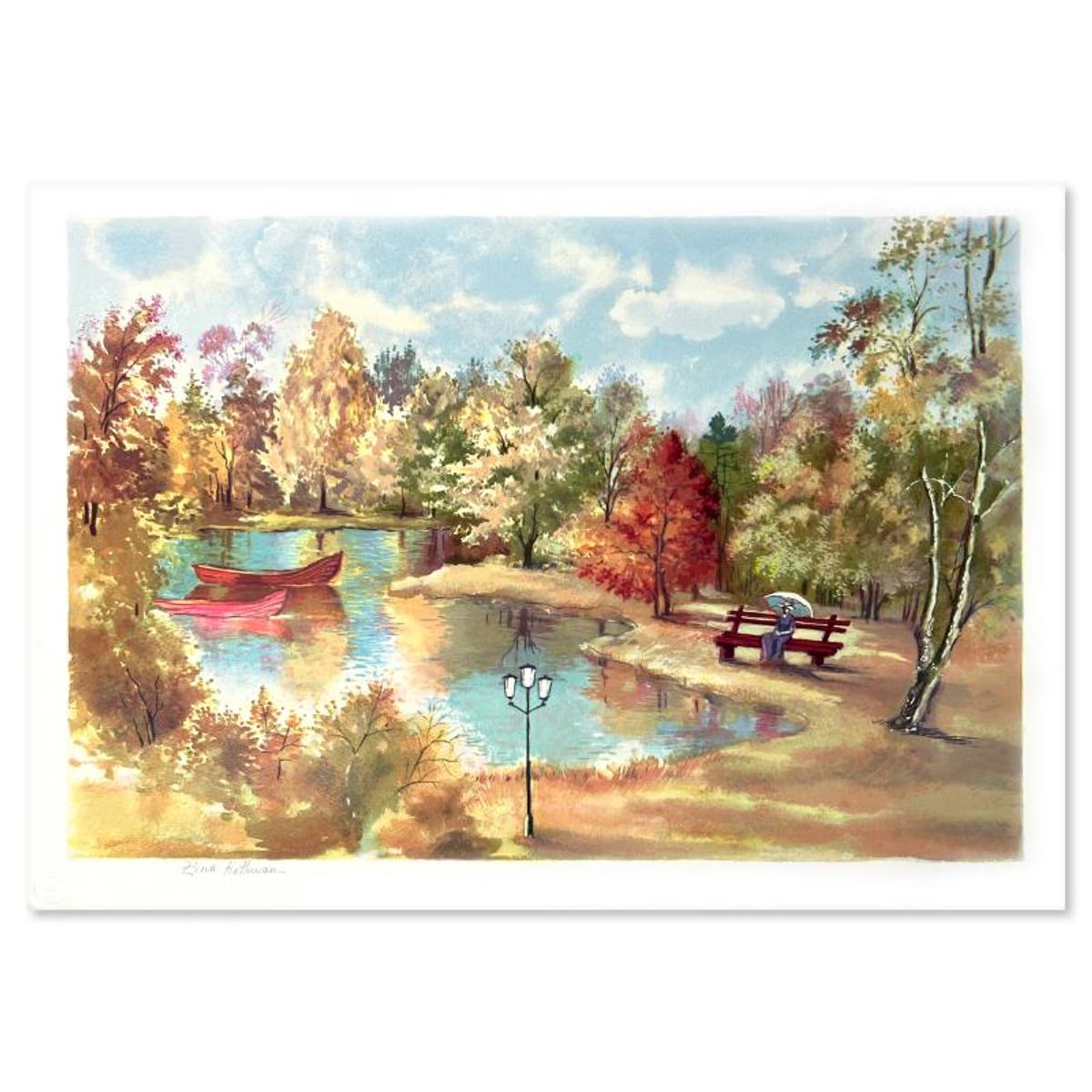 Zina Roitman, Limited Edition Serigraph, Hand Signed and Numbered, Letter of Authenticity.