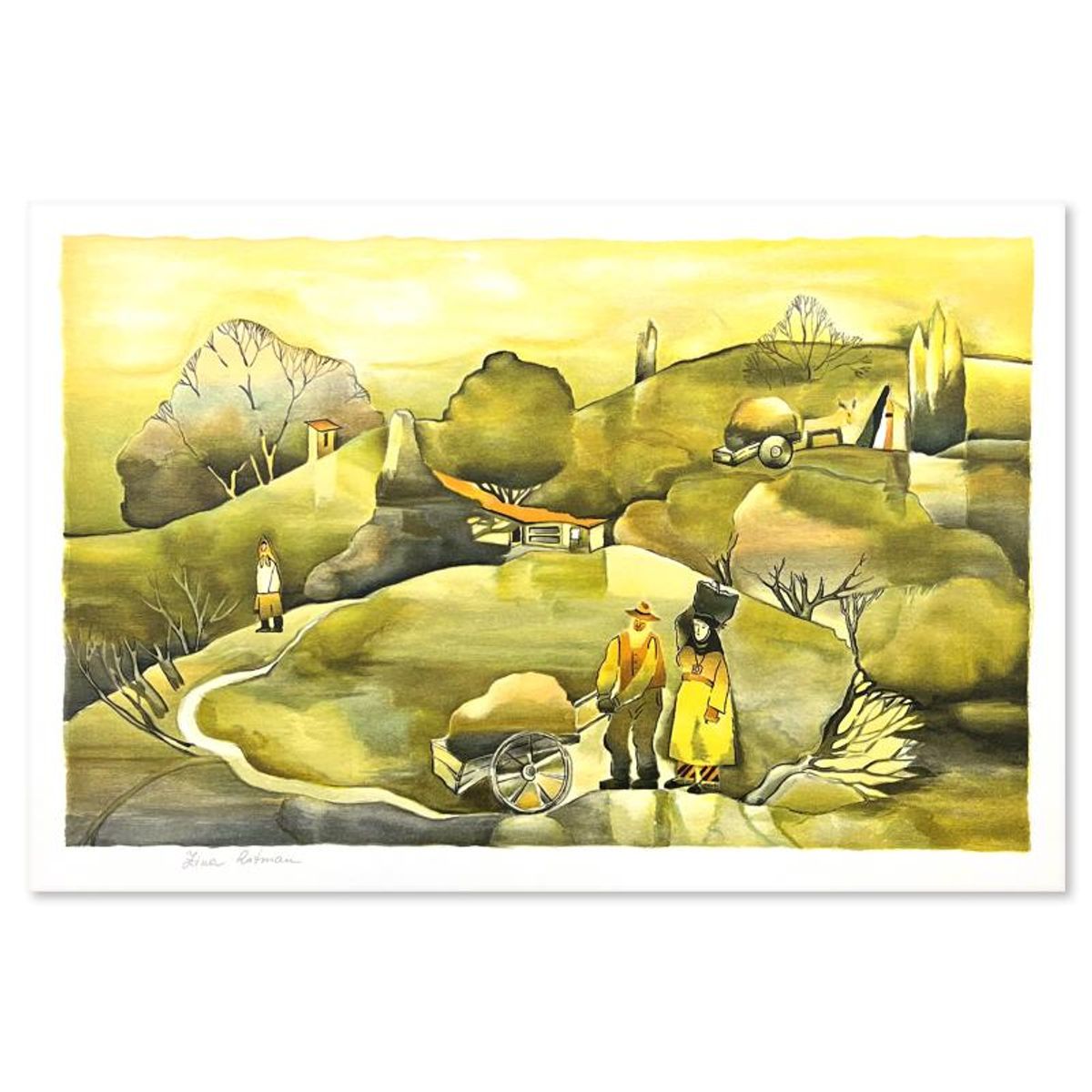 Zina Roitman, Limited Edition Serigraph, Hand Signed and Numbered, Letter of Authenticity.