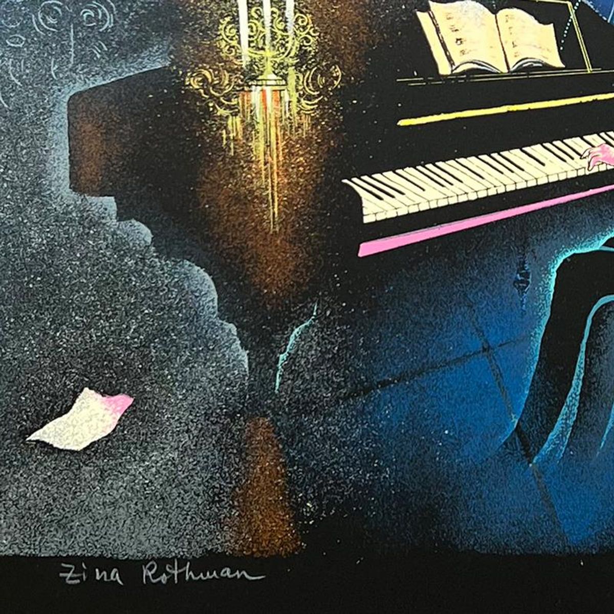Zina Roitman, Limited Edition Serigraph, Hand Signed and Numbered, Letter of Authenticity.