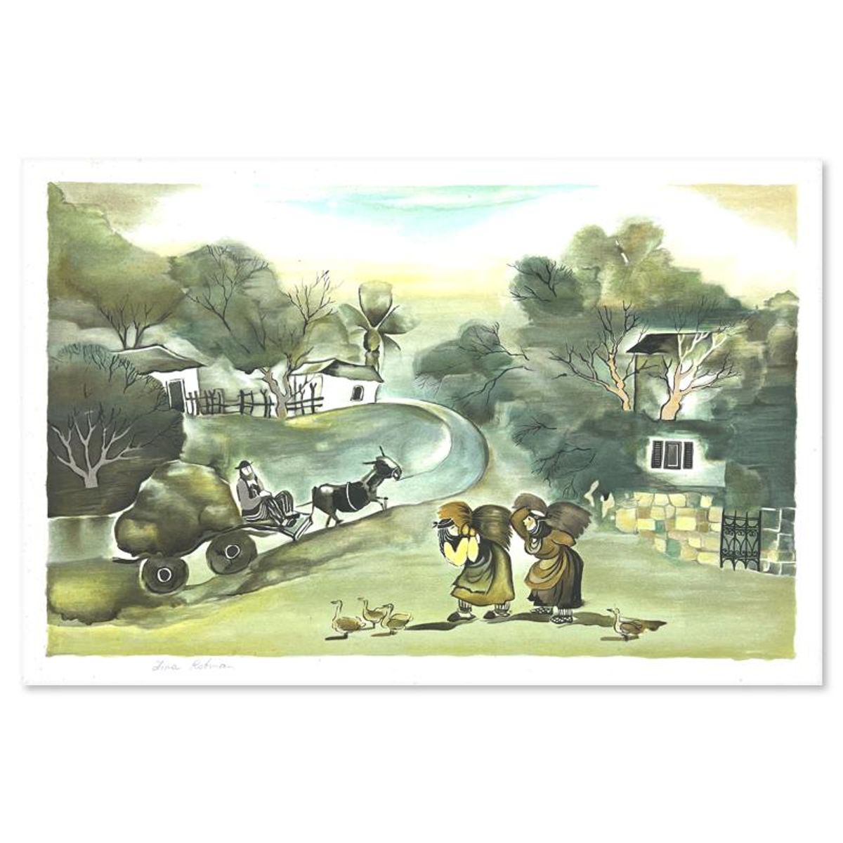 Zina Roitman, Limited Edition Serigraph, Hand Signed and Numbered, Letter of Authenticity.