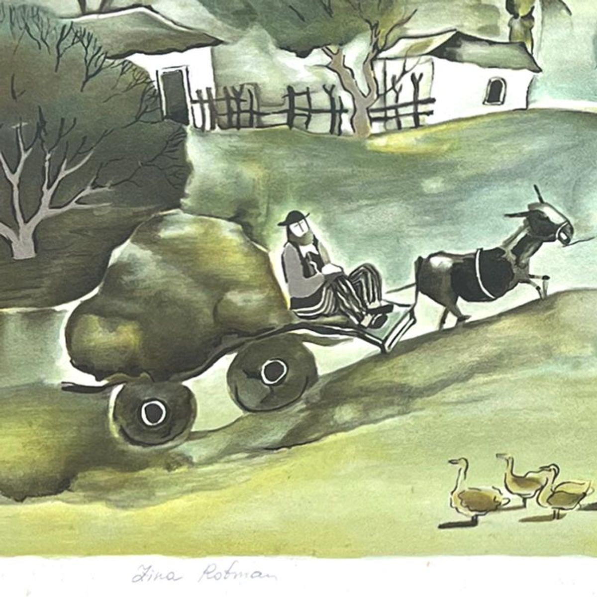 Zina Roitman, Limited Edition Serigraph, Hand Signed and Numbered, Letter of Authenticity.