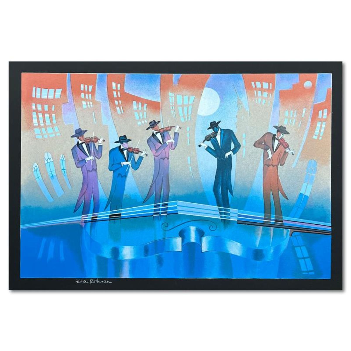 Zina Roitman, Limited Edition Serigraph, Hand Signed and Numbered, Letter of Authenticity.