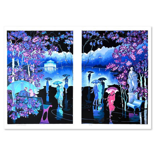 Zina Roitman, "Rainy Night" Limited Edition Serigraph, Hand Signed and Numbered, Letter of Authenticity.