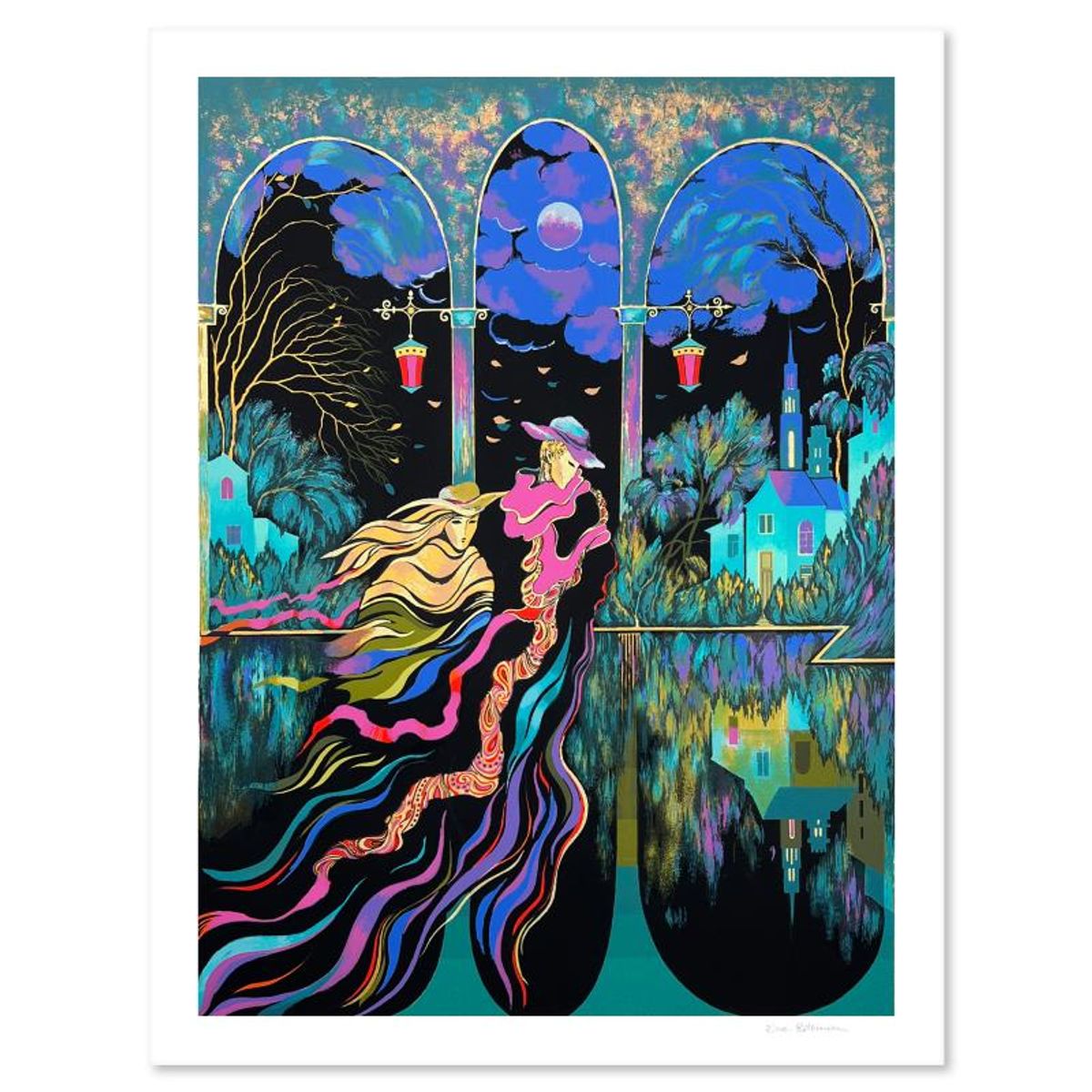 Zina Roitman, Limited Edition Serigraph, Hand Signed and Numbered, Letter of Authenticity.