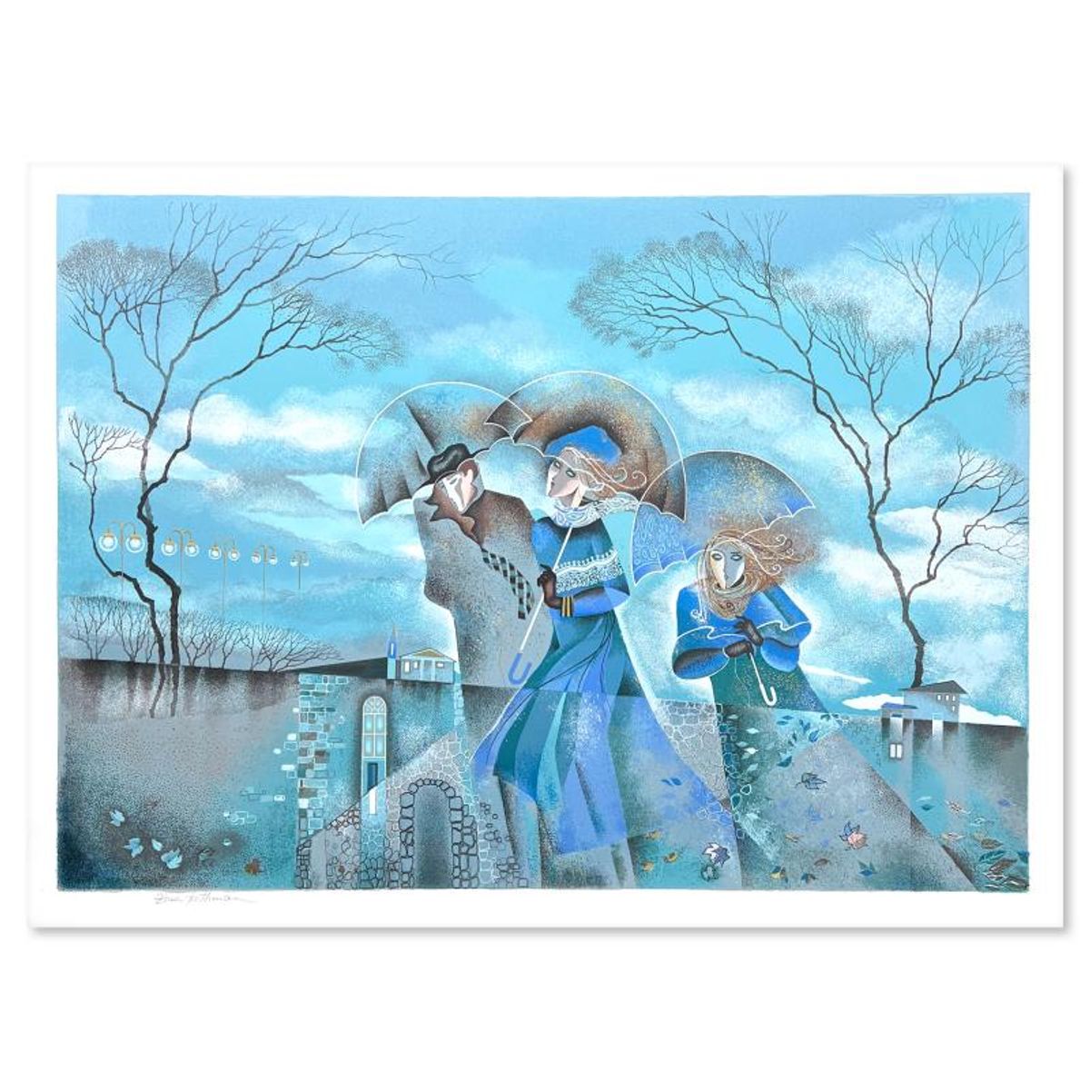 Zina Roitman, Limited Edition Serigraph, Hand Signed and Numbered, Letter of Authenticity.