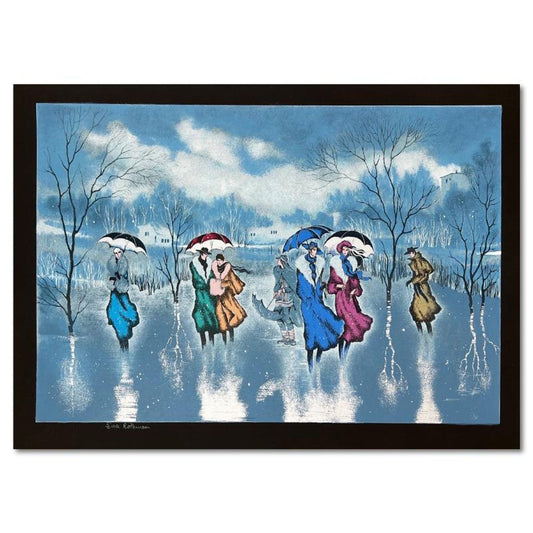 Zina Roitman, "Rainy Day" Limited Edition Serigraph, Hand Signed and Numbered, Letter of Authenticity.