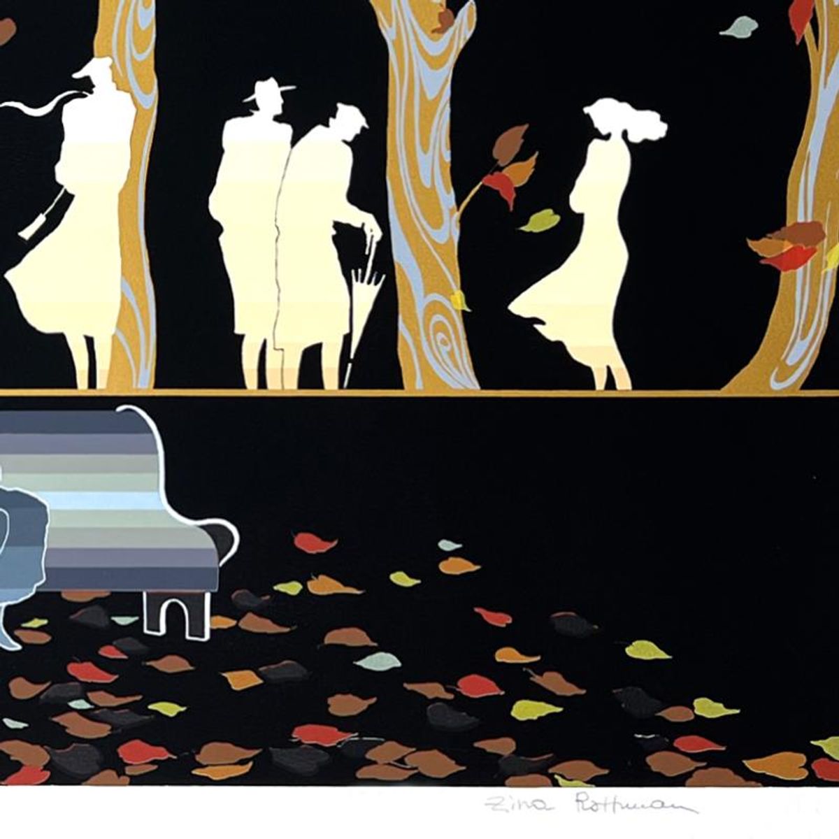 Zina Roitman, Limited Edition Serigraph, Hand Signed and Numbered, Letter of Authenticity.