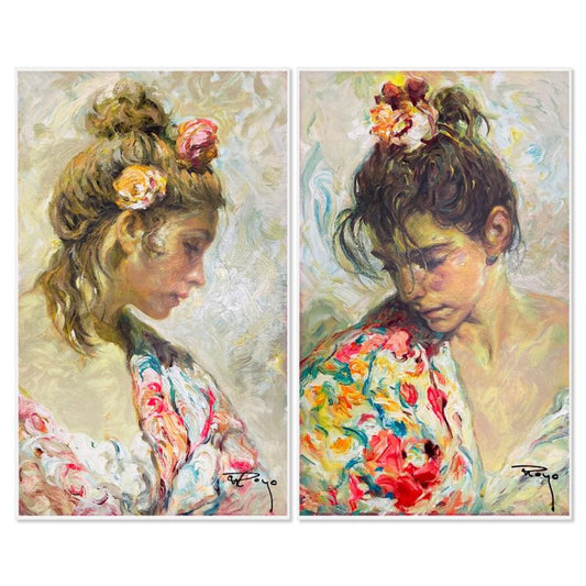Royo, "Shall (Suite)" Limited Edition Serigraph on Clay-Board, Numbered and Hand Signed with Letter of Authenticity.