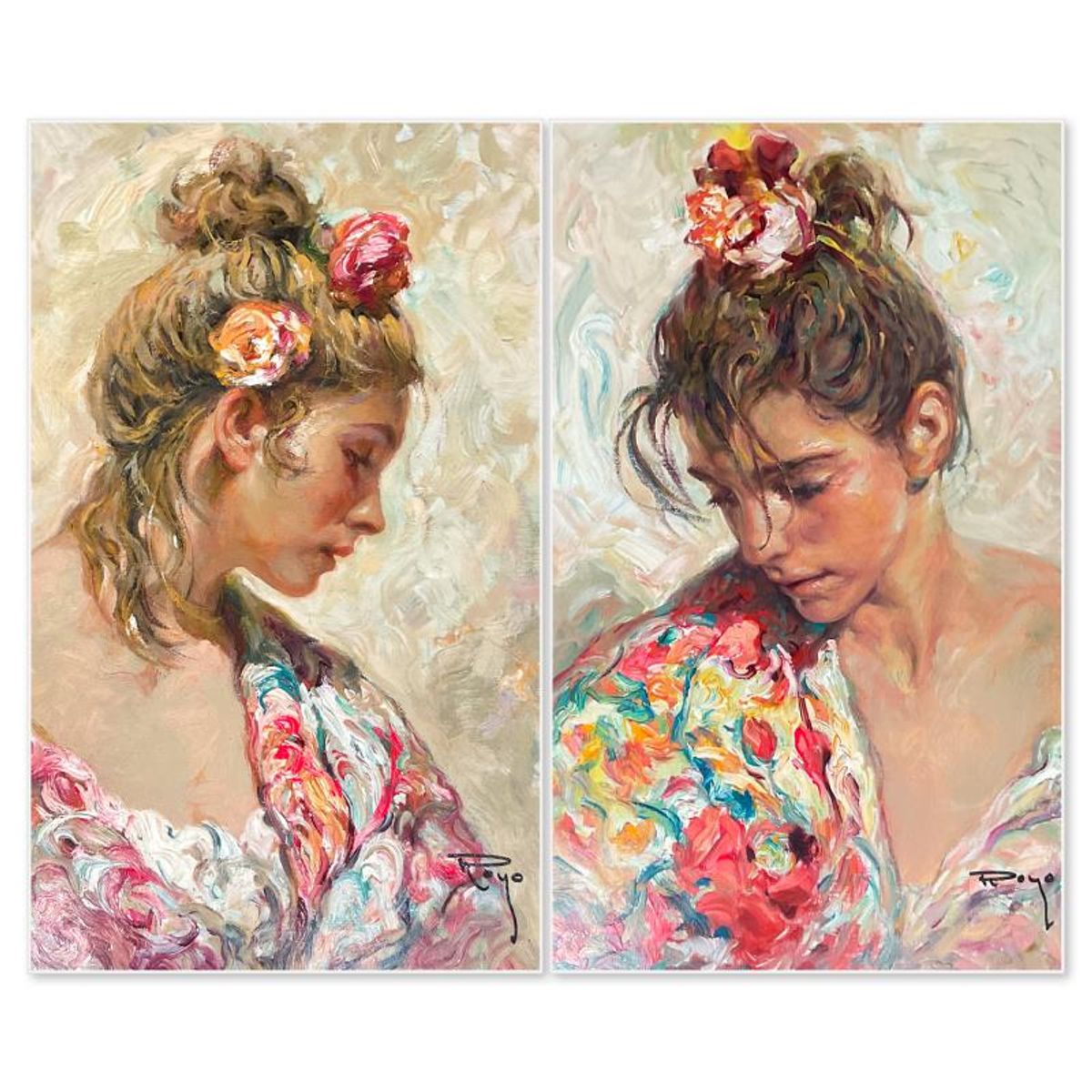 Royo, "Shall (Suite)" Limited Edition Printer's Proof on Clay-Board, Numbered and Hand Signed with Letter of Authenticity.