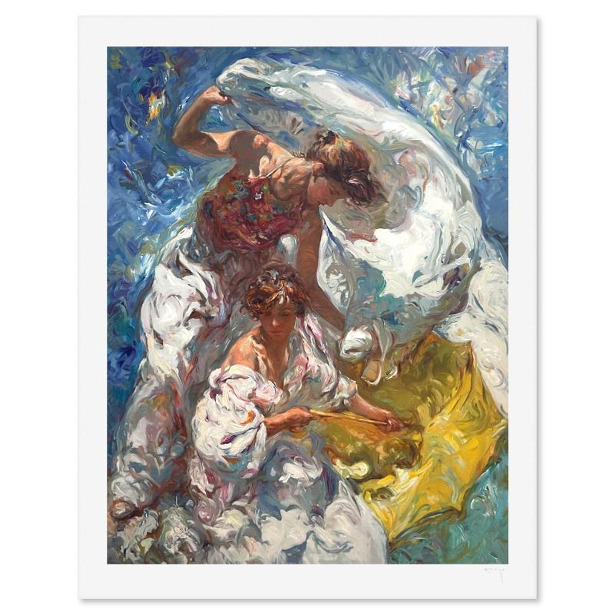 Royo, "Mediterraneo" Limited Edition Printer's Proof Serigraph (43" x 34"), Numbered and Hand Signed with Letter of Authenticity.