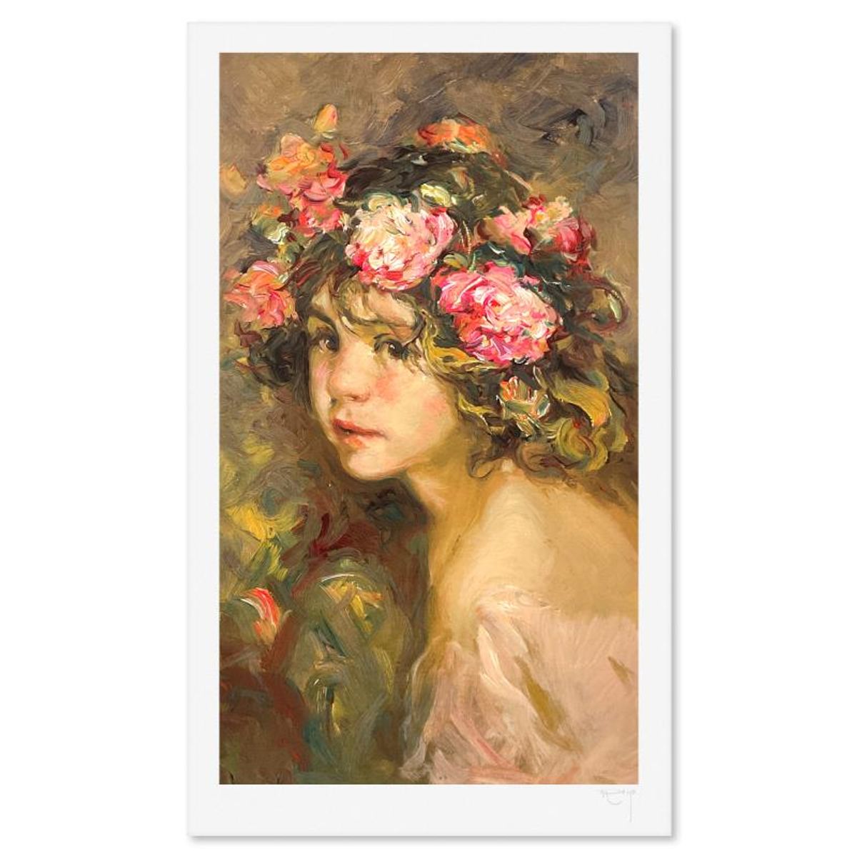 Royo, "Indencia" Limited Edition Printer's Proof Serigraph (24" x 14"), Numbered and Hand Signed with Letter of Authenticity.