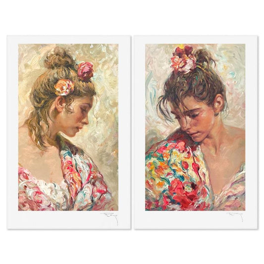 Royo, "Shall (Suite)" Limited Edition Printer's Proof Serigraph, Numbered and Hand Signed with Letter of Authenticity.
