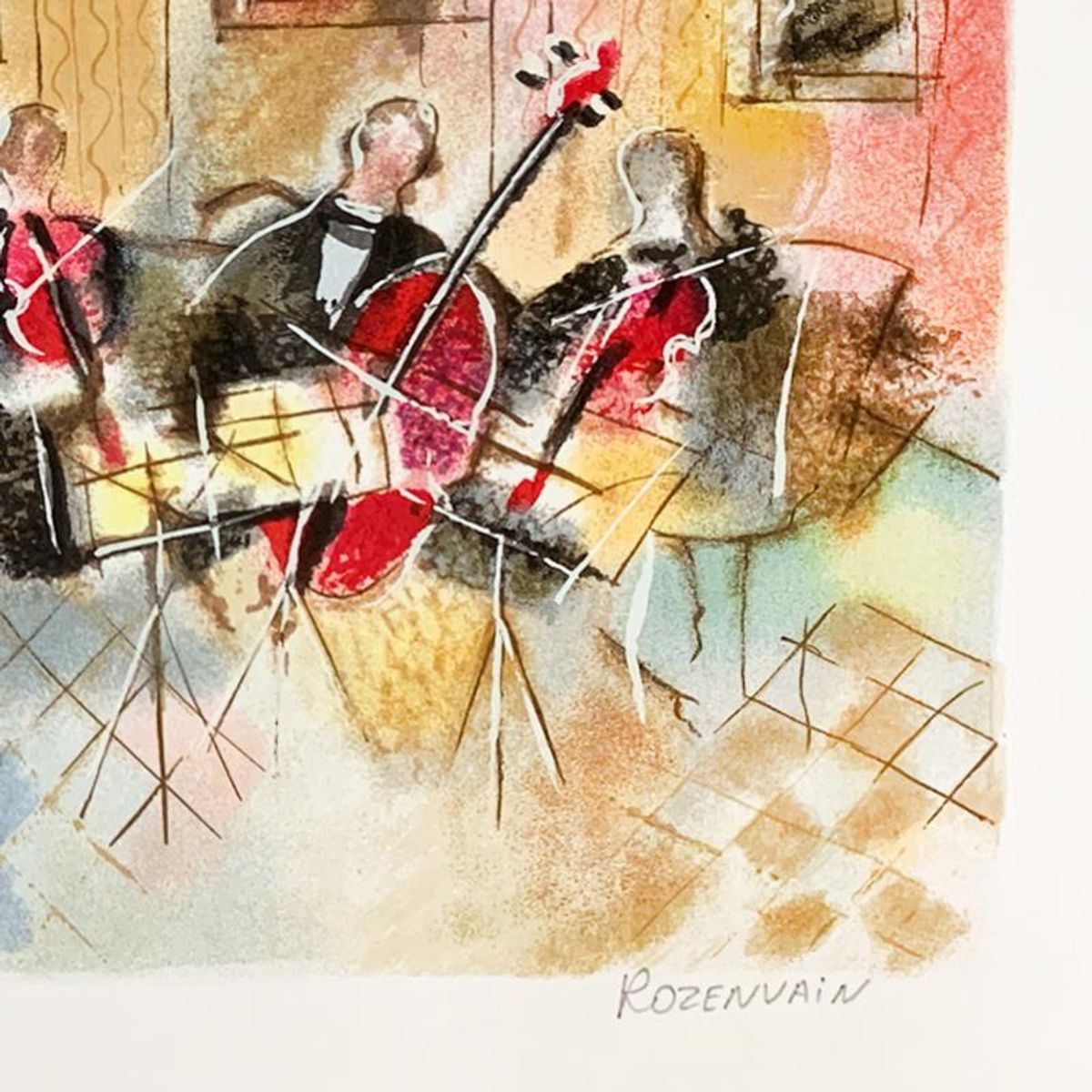 Michael Rozenvain, Hand Signed Limited Edition Serigraph on Paper with Letter of Authenticity.