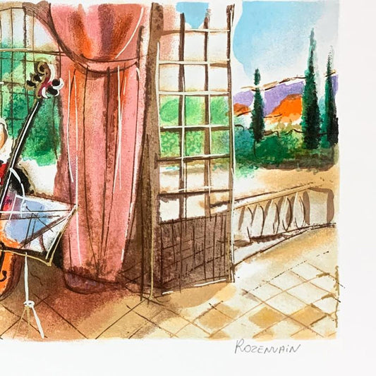 Michael Rozenvain, Hand Signed Limited Edition Serigraph on Paper with Letter of Authenticity.