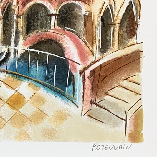 Michael Rozenvain, Hand Signed Limited Edition Serigraph on Paper with Letter of Authenticity.