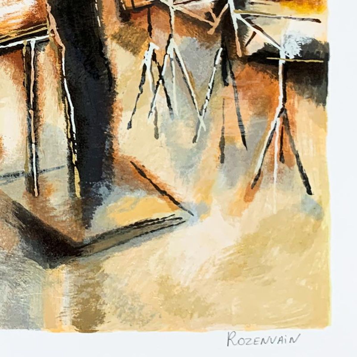 Michael Rozenvain, Hand Signed Limited Edition Serigraph on Paper with Letter of Authenticity.