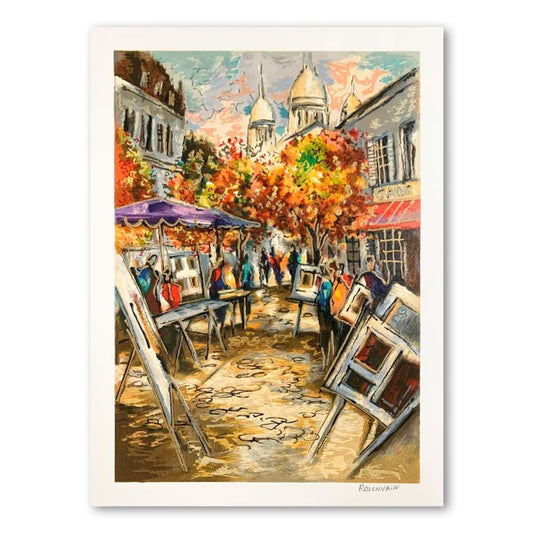 Michael Rozenvain, Hand Signed Limited Edition Serigraph on Paper with Letter of Authenticity.