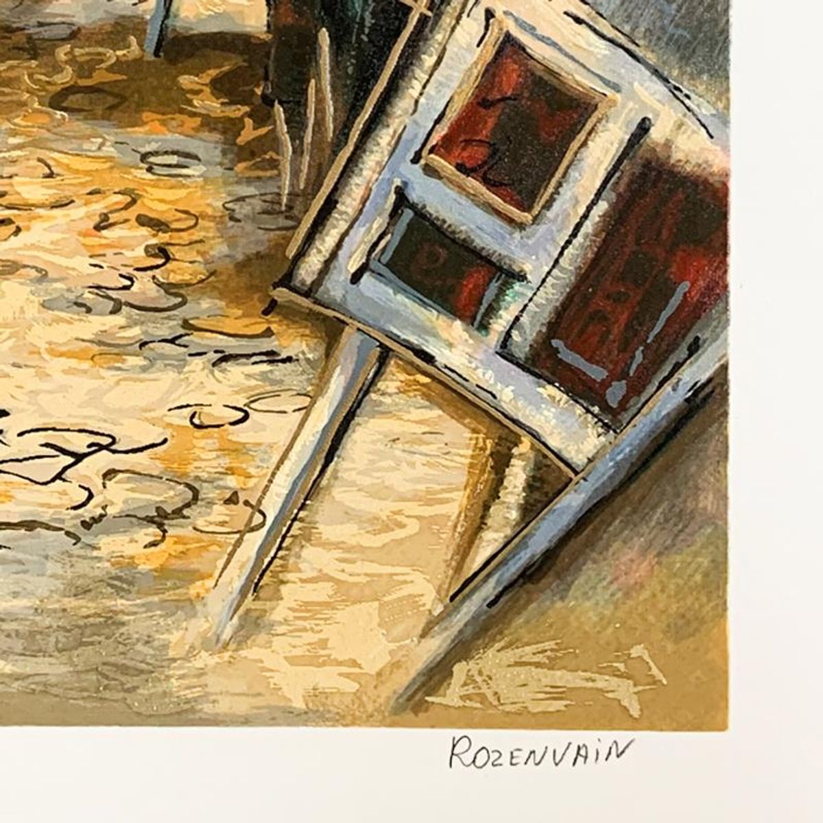 Michael Rozenvain, Hand Signed Limited Edition Serigraph on Paper with Letter of Authenticity.
