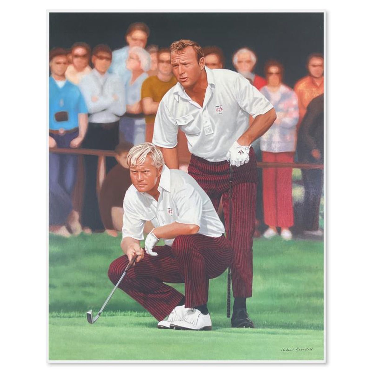 Helen Rundell, "The King and the Golden Bear II" Limited Edition Printer's Proof Serigraph on Clayboard, Numbered and Hand Signed with Letter of Authenticity