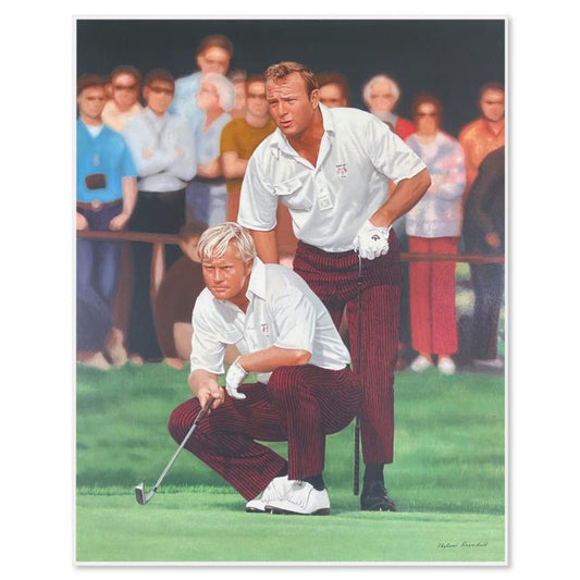 Helen Rundell, "The King and the Golden Bear II" Limited Edition Printer's Proof Serigraph on Clayboard, Numbered and Hand Signed with Letter of Authenticity