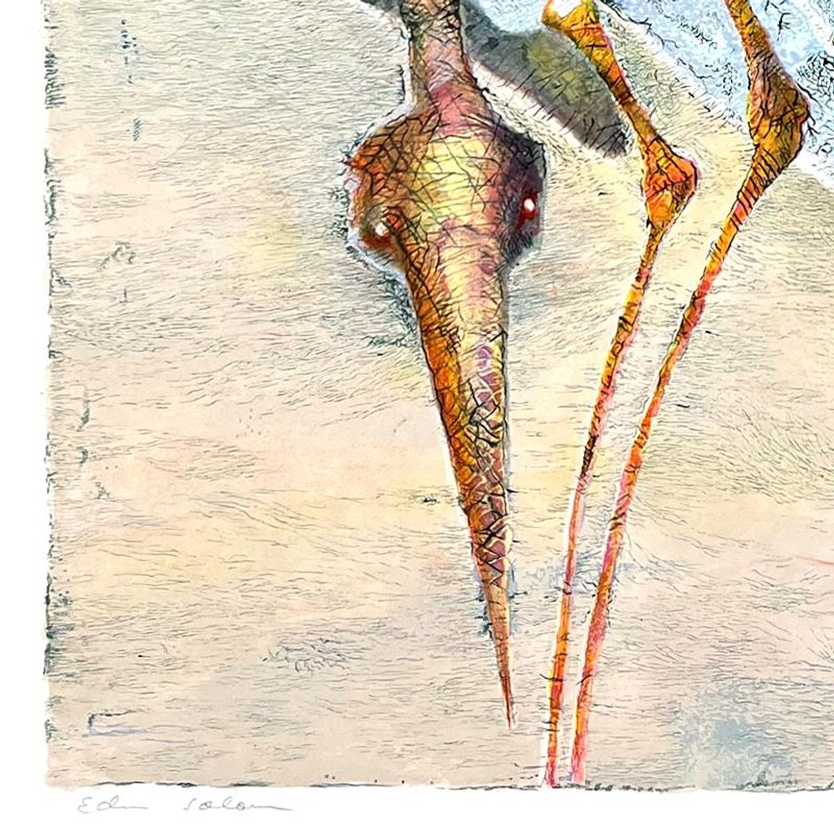 Edwin Salomon (1935-2014), "Birds" Limited Edition Serigraph, Hand Signed and Numbered; Letter of Authenticity.