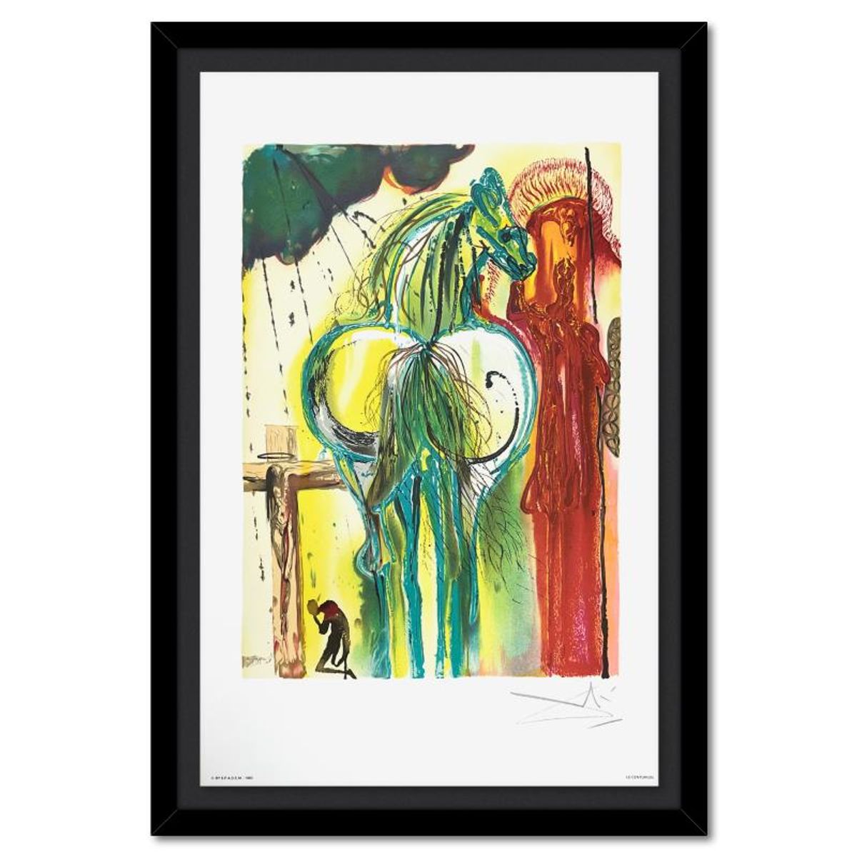 Salvador Dali (1904-1989), "Le Centurion" Framed Limited Edition Lithograph (1983), Plate Signed with Certificate of Authenticity.
