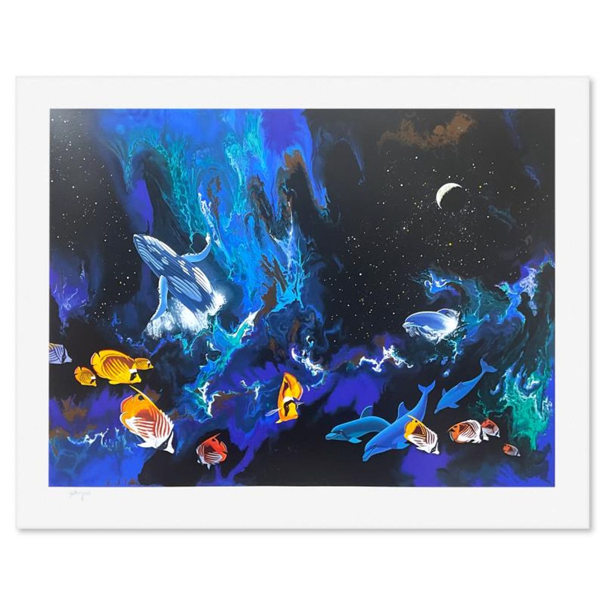 William Schimmel, "Moondance" Limited Edition Printer's Proof Serigraph, Numbered and Hand Signed with Letter of Authenticity