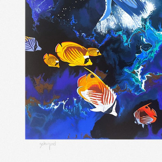 William Schimmel, "Moondance" Limited Edition Printer's Proof Serigraph, Numbered and Hand Signed with Letter of Authenticity