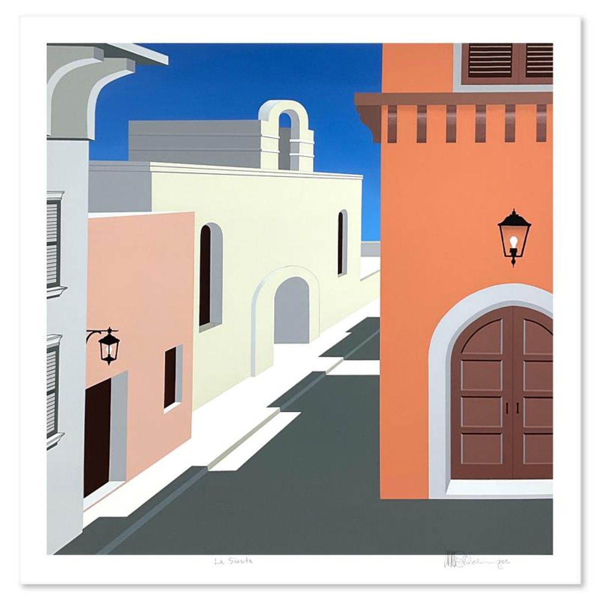 William Schlesinger (1915-2011), "La Siesta" Limited Edition Serigraph, Numbered and Hand Signed with Letter of Authenticity