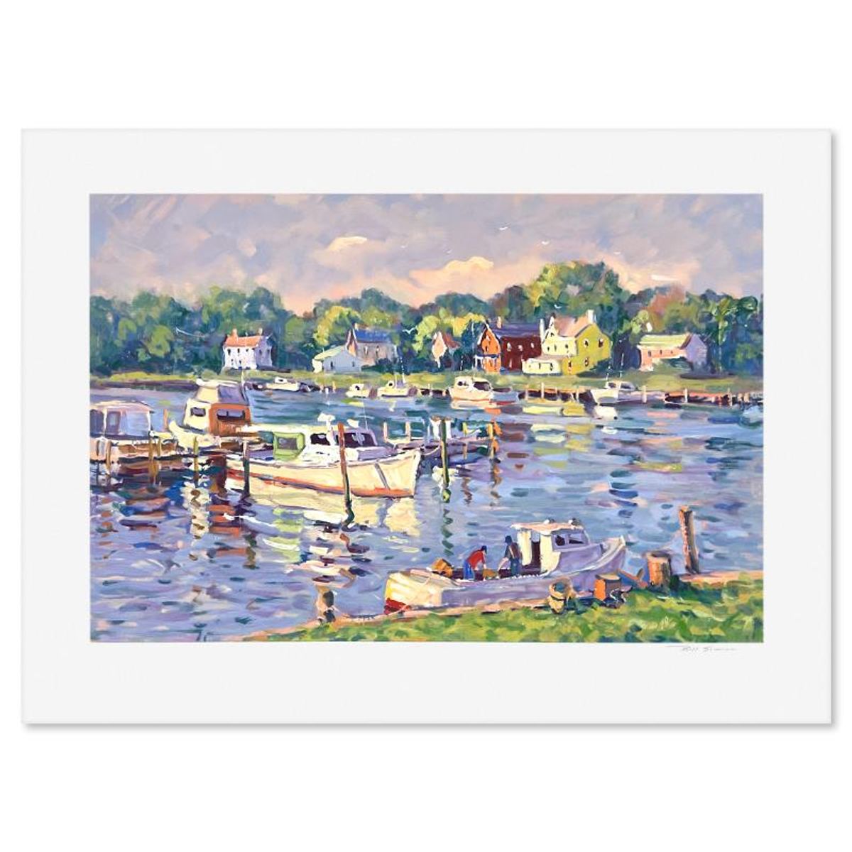Bill Schmidt, "Mariners Cove" Limited Edition Printer's Proof Serigraph, Numbered and Hand Signed with Letter of Authenticity