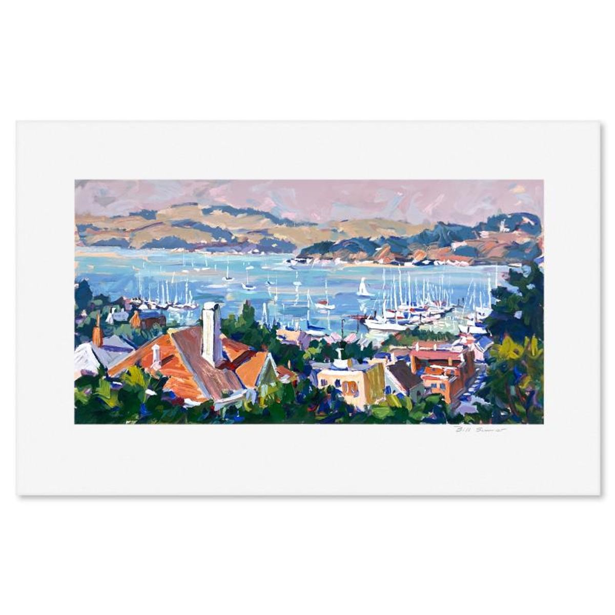 Bill Schmidt, "View from the Bluff" Limited Edition Printer's Proof Serigraph, Numbered and Hand Signed with Letter of Authenticity