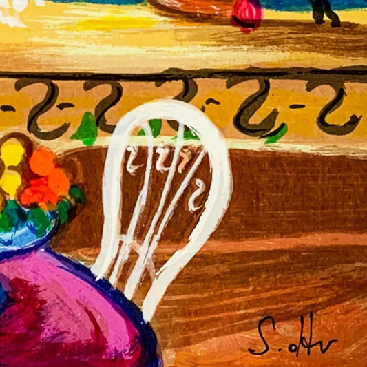 Shlomo Alter (1936-2021), "Balcony Views" Hand Signed Limited Edition Serigraph on Paper with Letter of Authenticity.
