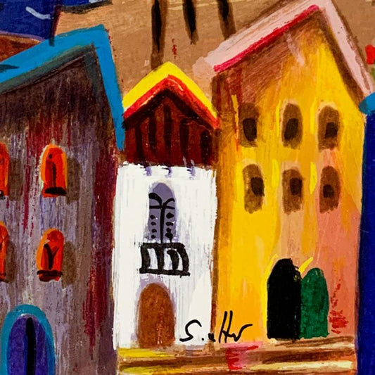 Shlomo Alter (1936-2021), "The Lovers" Hand Signed Limited Edition Serigraph on Paper with Letter of Authenticity.
