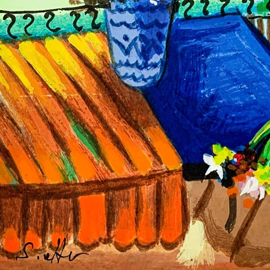 Shlomo Alter (1936-2021), "Lake View" Hand Signed Limited Edition Serigraph on Paper with Letter of Authenticity.