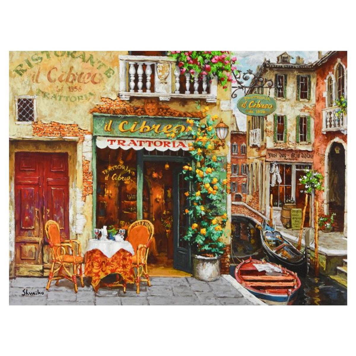 Viktor Shvaiko, "Il Cibero" Hand Embellished Limited Edition on Canvas, Numbered and Hand Signed with Letter of Authenticity.