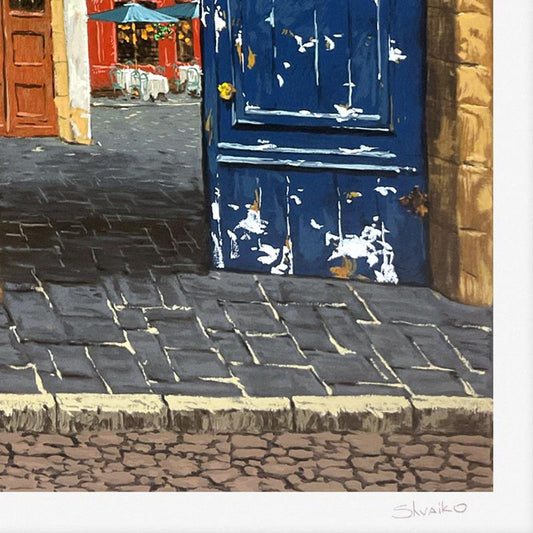 Viktor Shvaiko, "April in Paris (White)" Limited Edition Printer's Proof Serigraph (38" x 26"), Numbered and Hand Signed with Letter of Authenticity.