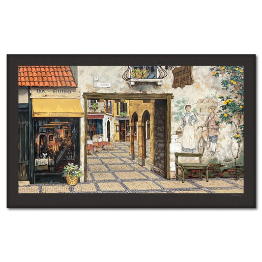 Viktor Shvaiko, "Via Leccosa (Black)" Limited Edition Printer's Proof Serigraph (26" x 46"), Numbered 1/1 and Hand Signed with Letter of Authenticity.