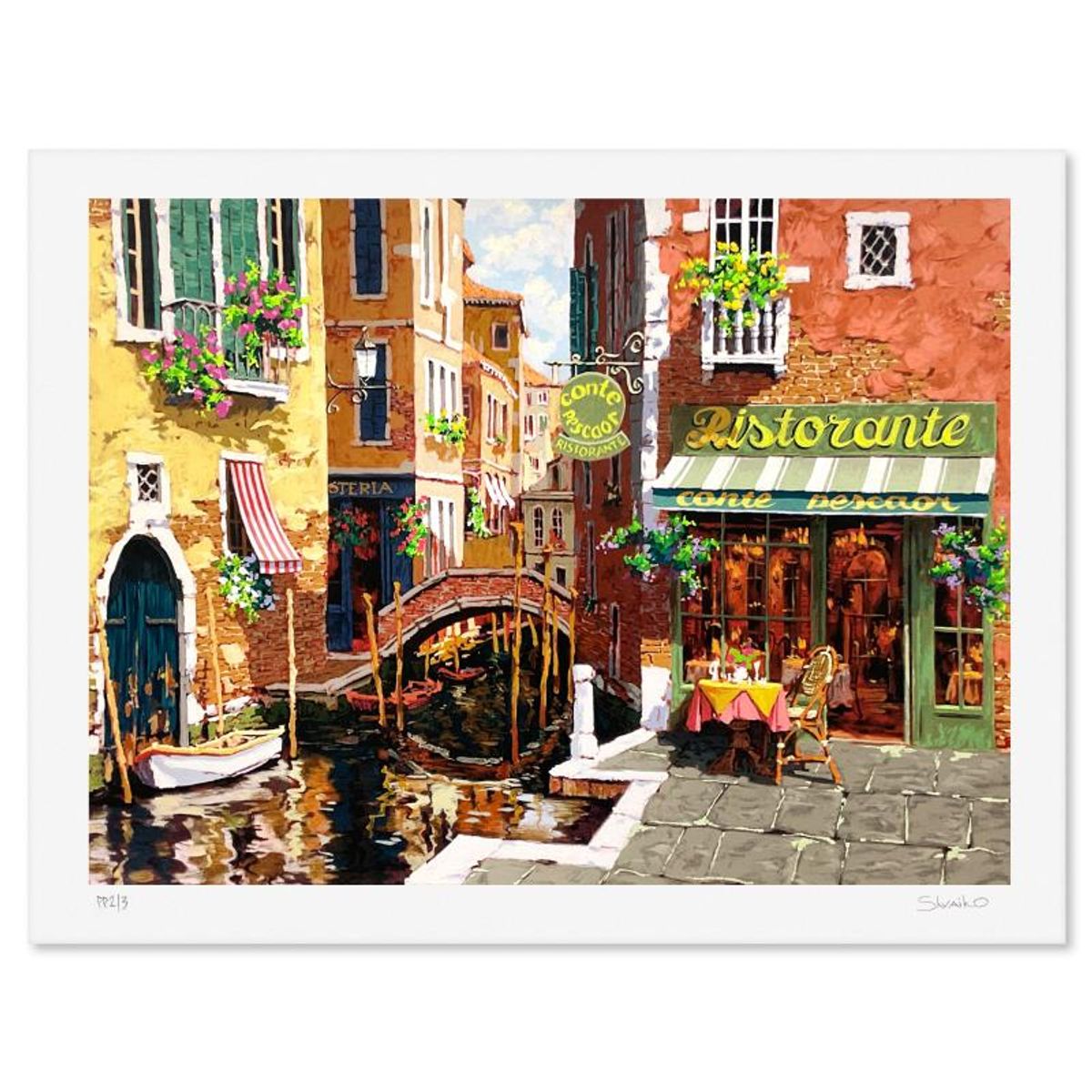 Viktor Shvaiko, Limited Edition Printer's Proof Serigraph, Numbered and Hand Signed with Letter of Authenticity.