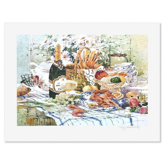 Marilyn Simandle, "Late Brunch" Limited Edition Printers Proof, Numbered and Hand Signed with Letter of Authenticity